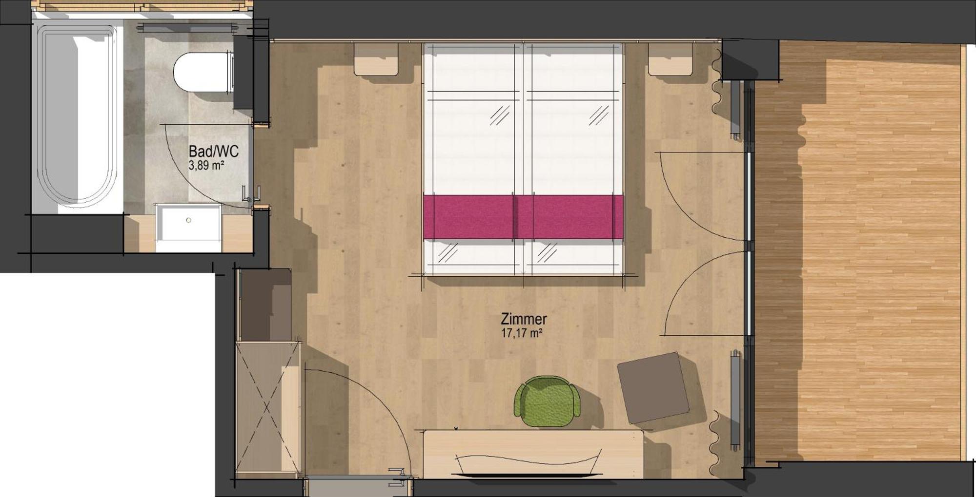 Standard Doppelzimmer