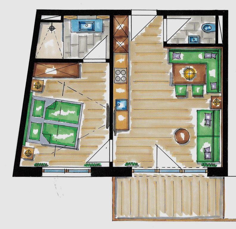 Superior Apartment mit 1 Schlafzimmer und Balkon